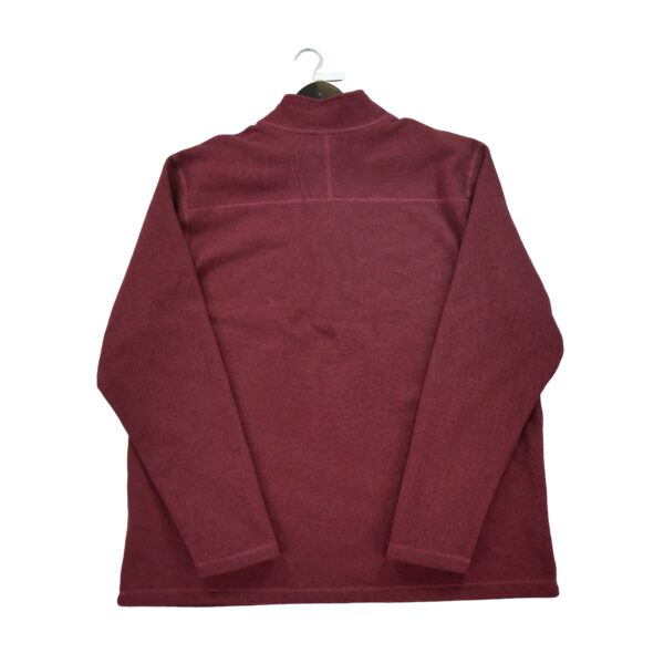 Pull polaires homme manches longues bordeaux The North Face Col Montant