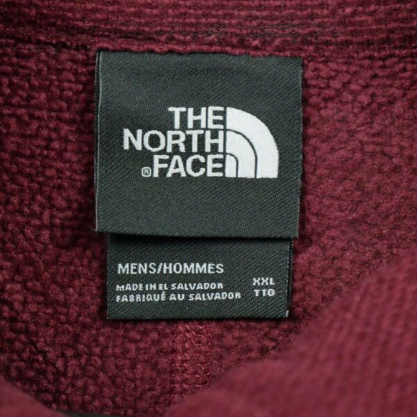 Pull polaires homme manches longues bordeaux The North Face Col Montant