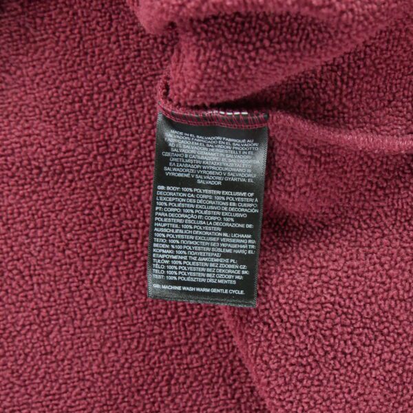Pull polaires homme manches longues bordeaux The North Face Col Montant