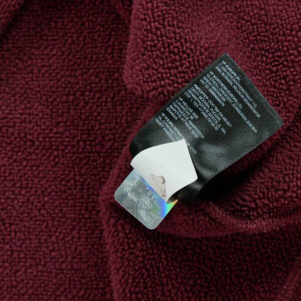 Pull polaires homme manches longues bordeaux The North Face Col Montant