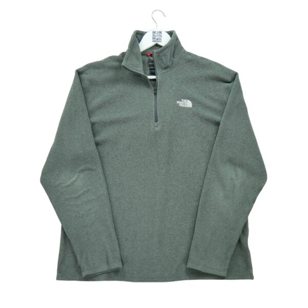Pull polaires homme manches longues gris The North Face Col Montant