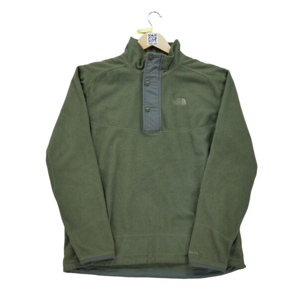 Pull polaires homme manches longues kaki The North Face Col Montant