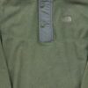 Pull polaires homme manches longues kaki The North Face Col Montant