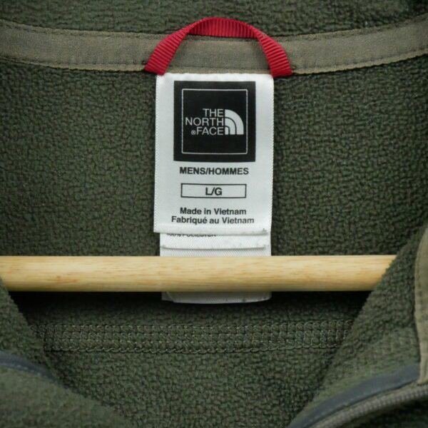 Pull polaires homme manches longues kaki The North Face Col Montant