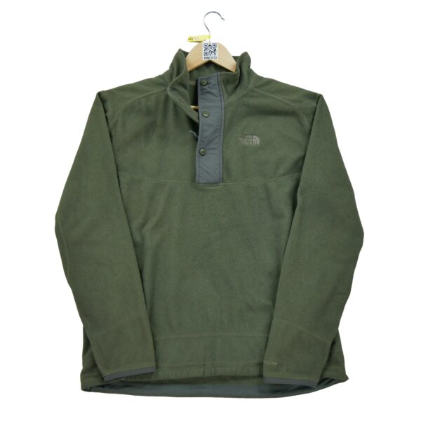 Pull polaires homme manches longues kaki The North Face Col Montant