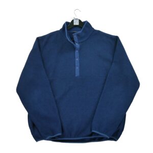 Pull polaires homme manches longues marine LLBean Col Montant