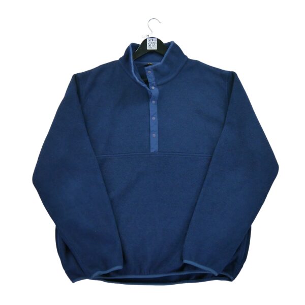 Pull polaires homme manches longues marine LLBean Col Montant