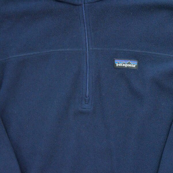 Pull polaires homme manches longues marine Patagonia Col Montant