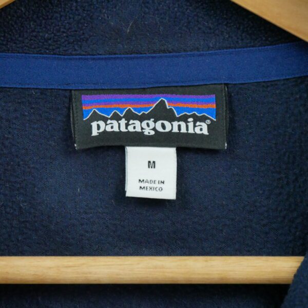 Pull polaires homme manches longues marine Patagonia Col Montant