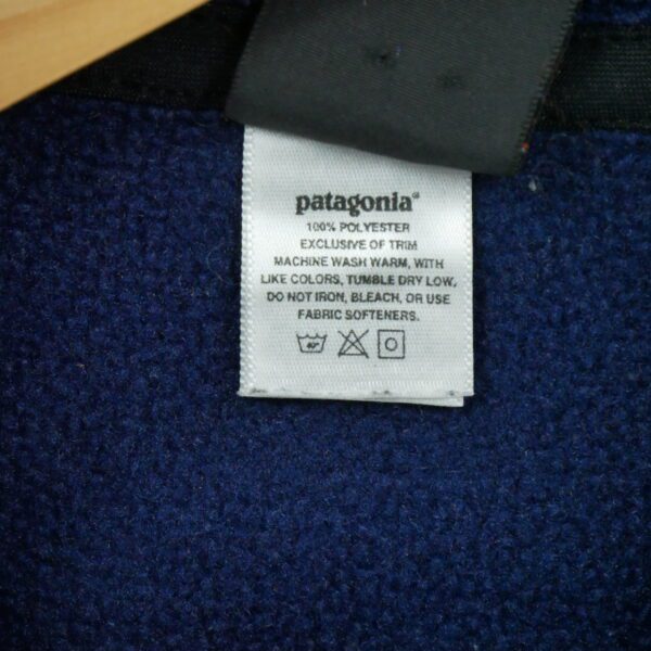 Pull polaires homme manches longues marine Patagonia Col Montant