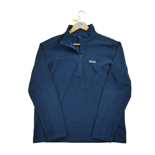 Pull polaires homme manches longues marine Patagonia Col Montant