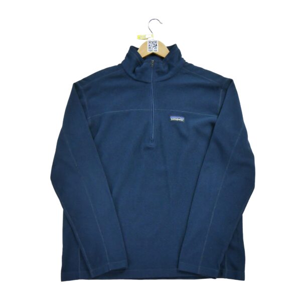 Pull polaires homme manches longues marine Patagonia Col Montant