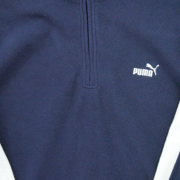 Pull polaires homme manches longues marine Puma Col Montant