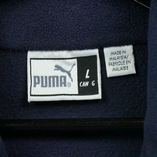 Pull polaires homme manches longues marine Puma Col Montant
