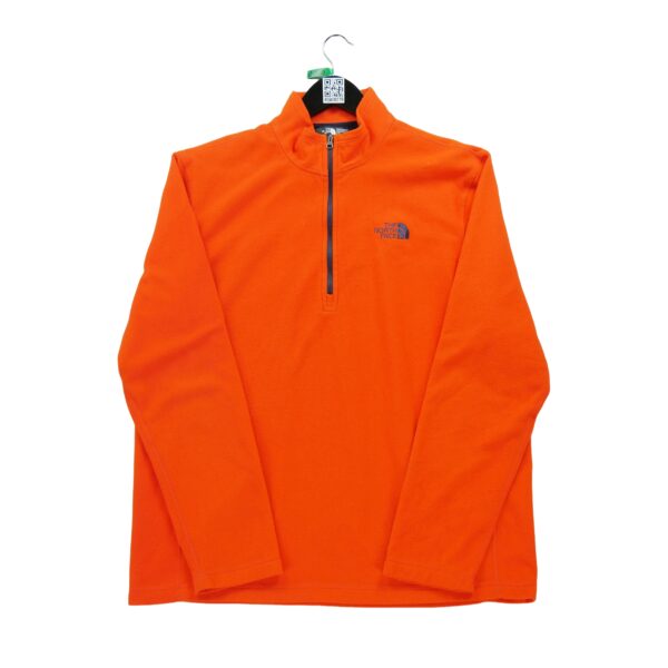 Pull polaires homme manches longues orange The North Face Col Montant