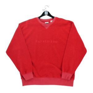 Pull polaires homme manches longues rouge Gap Col Montant