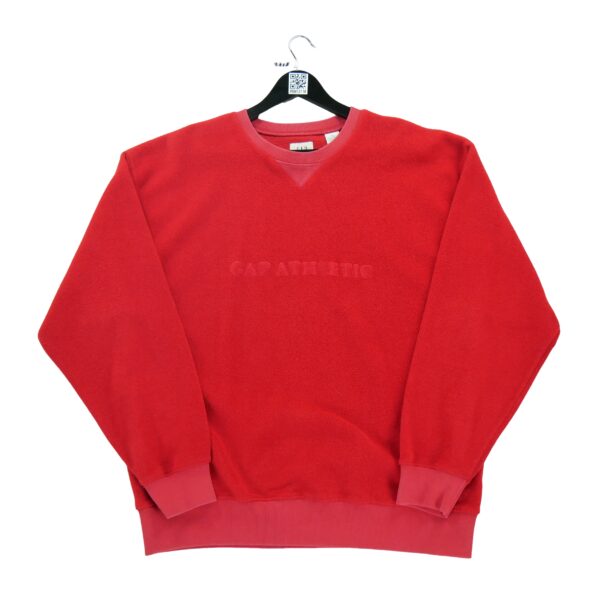 Pull polaires homme manches longues rouge Gap Col Montant