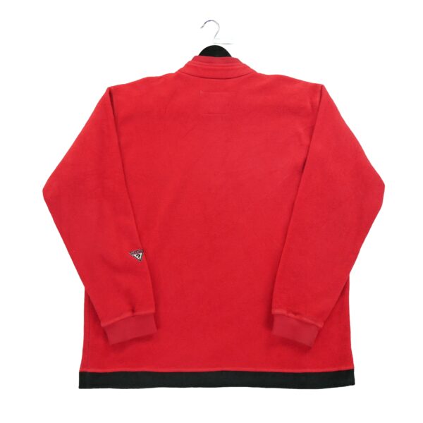 Pull polaires homme manches longues rouge Guess Col Montant