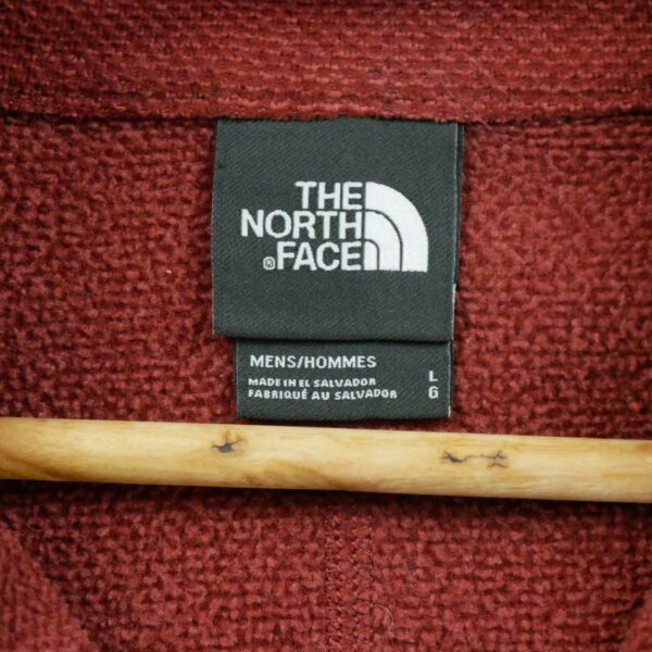 Pull polaires homme manches longues rouge The North Face Col Montant