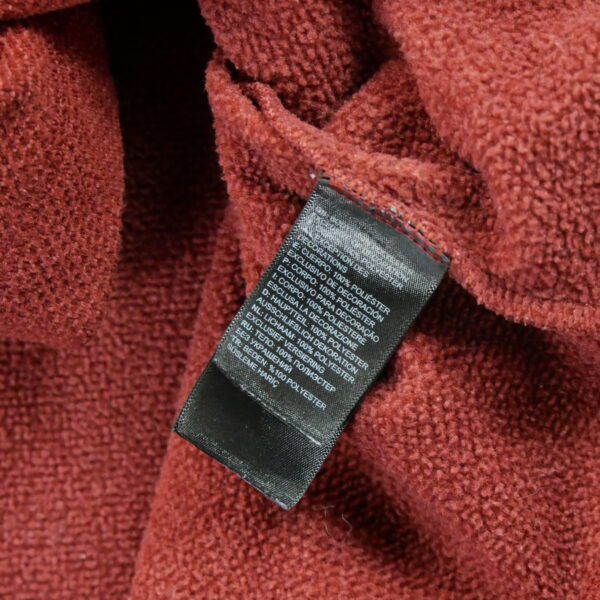 Pull polaires homme manches longues rouge The North Face Col Montant