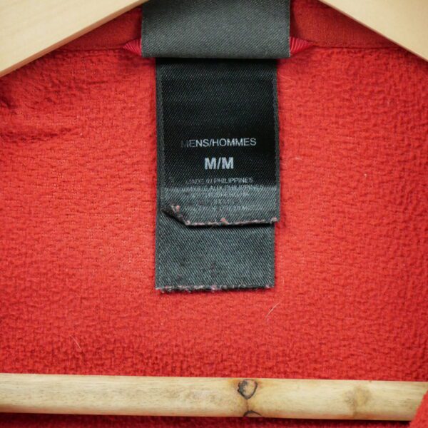 Pull polaires homme manches longues rouge The North Face Col Montant