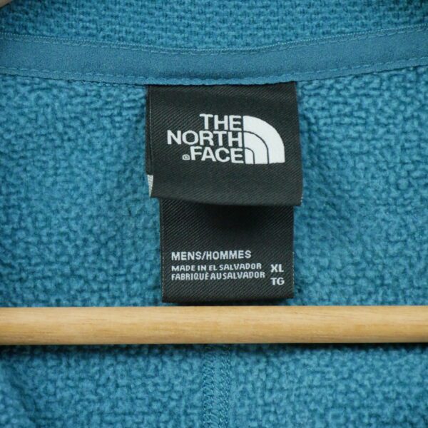 Pull polaires homme manches longues turquoise The North Face Col Montant