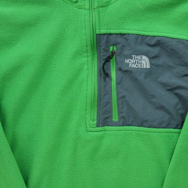 Pull polaires homme manches longues vert The North Face Col Montant