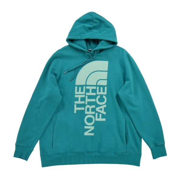 Sweat a capuche femme manches longues bleu The North Face Motif imprime Col Rond