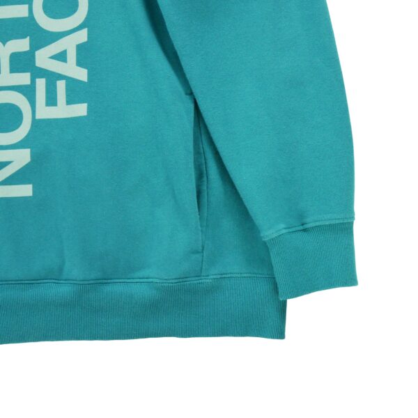 Sweat a capuche femme manches longues bleu The North Face Motif imprime Col Rond