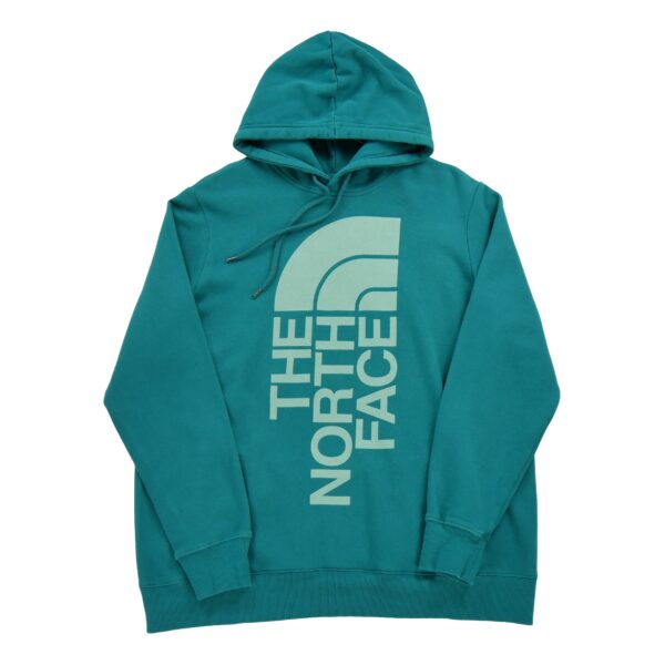 Sweat a capuche femme manches longues bleu The North Face Motif imprime Col Rond