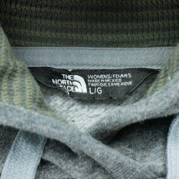 Sweat a capuche femme manches longues gris The North Face Motif chine Col Rond