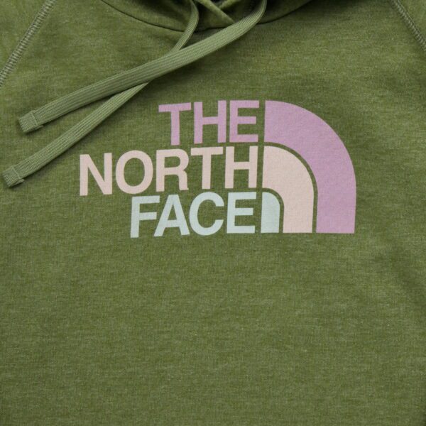 Sweat a capuche femme manches longues kaki The North Face Motif chine Col Rond