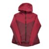 Sweat a capuche femme manches longues rouge Nike Col Montant