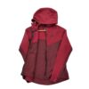 Sweat a capuche femme manches longues rouge Nike Col Montant
