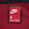 Sweat a capuche femme manches longues rouge Nike Col Montant