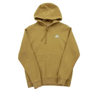 Sweat a capuche homme manches longues beige Nike Col Rond