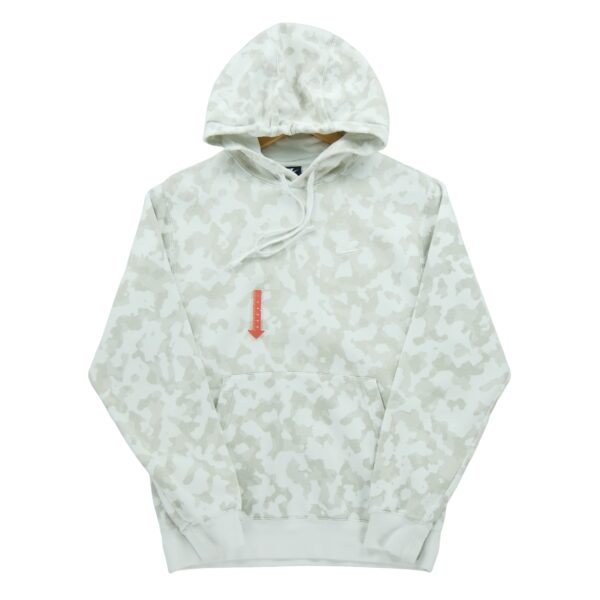 Sweat a capuche homme manches longues beige Nike Motif imprime Col Rond