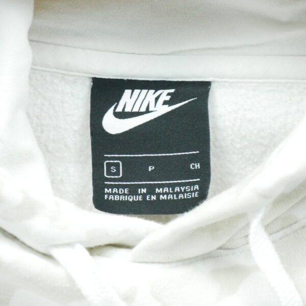 Sweat a capuche homme manches longues beige Nike Motif imprime Col Rond