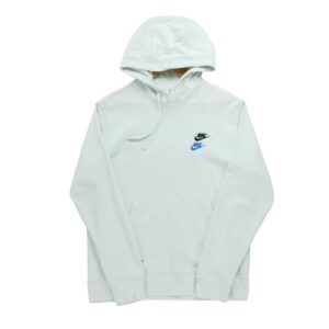 Sweat a capuche homme manches longues blanc Nike Col Rond