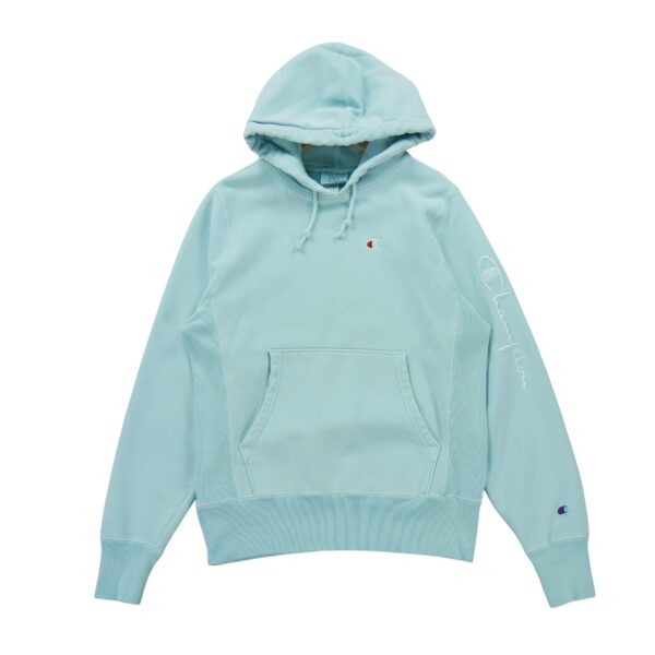 Sweat a capuche homme manches longues bleu Champion Col Rond