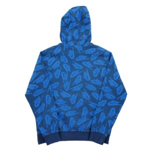 Sweat a capuche homme manches longues bleu Nike Motif a motifs Col Rond
