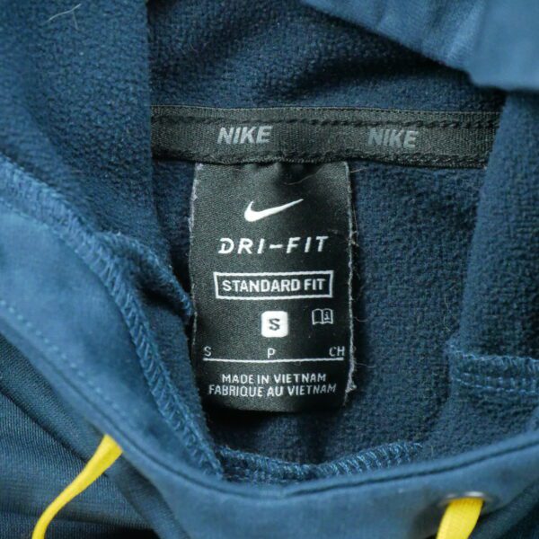 Sweat a capuche homme manches longues bleu Nike Motif imprime Col Montant