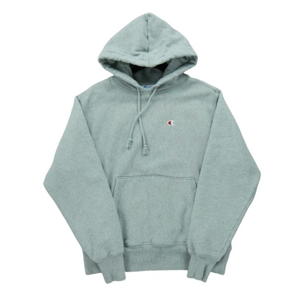 Sweat a capuche homme manches longues gris Champion Motif chine Col Rond