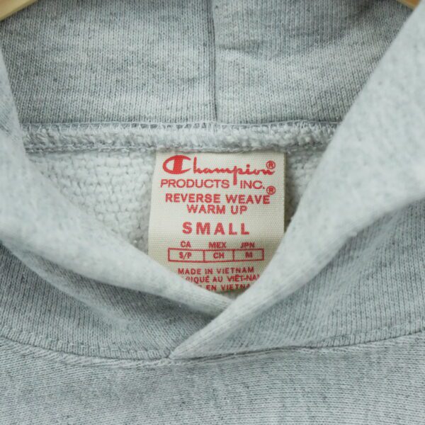Sweat a capuche homme manches longues gris Champion Motif chine Col Rond