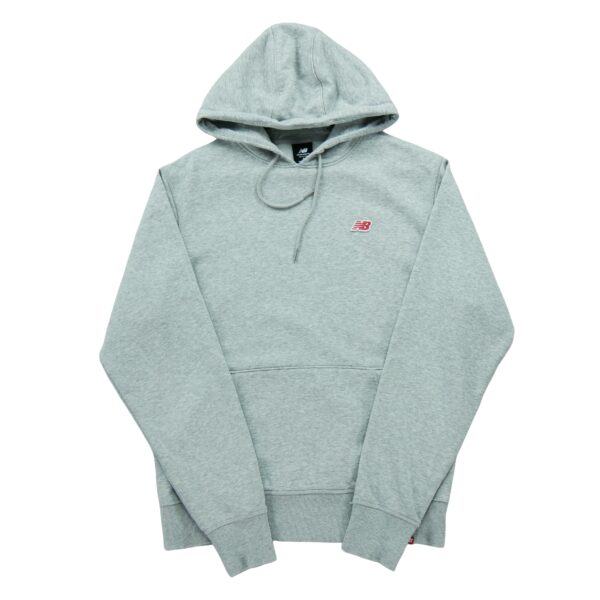 Sweat a capuche homme manches longues gris New Balance Motif chine Col Rond