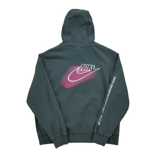 Sweat a capuche homme manches longues gris Nike Motif imprime Col Rond