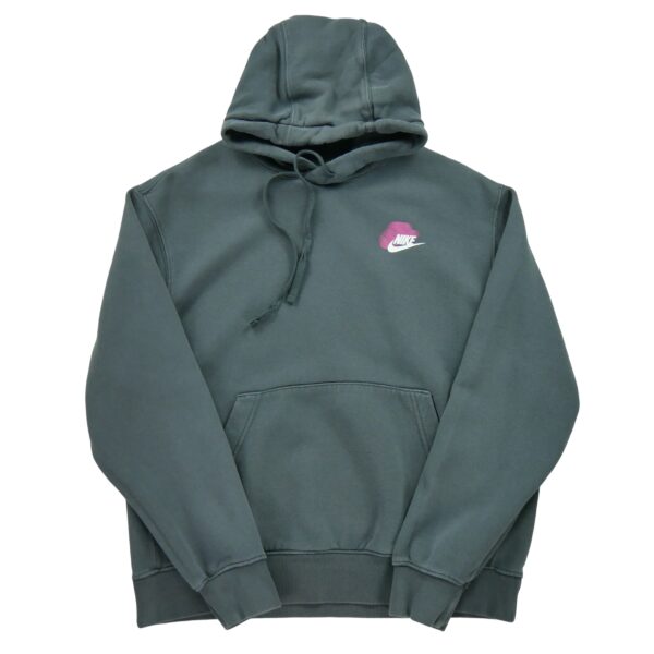 Sweat a capuche homme manches longues gris Nike Motif imprime Col Rond
