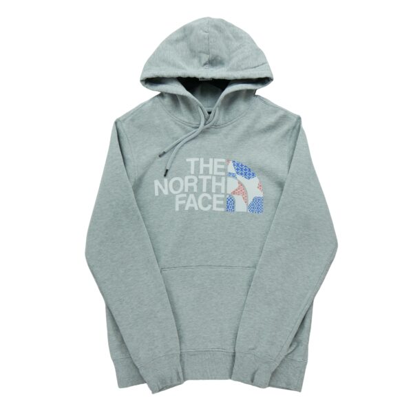 Sweat a capuche homme manches longues gris The North Face Col Rond