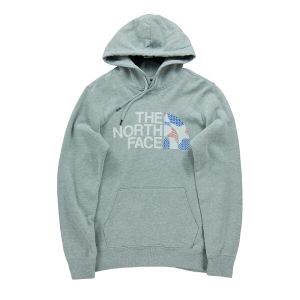 Sweat a capuche homme manches longues gris The North Face Col Rond