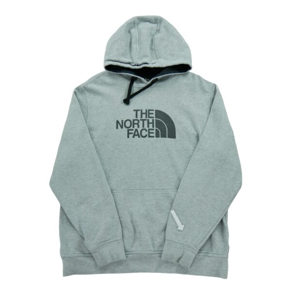 Sweat a capuche homme manches longues gris The North Face Motif chine Col Rond